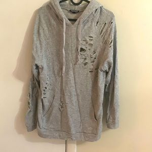 ** Final price ** Distressed hoodie